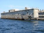 Затонувший док в Ягорлыцком Заливе
